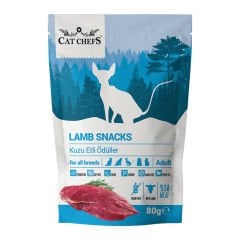 CAT CHEFS LAMP SNACKS 80 GR (KUZU ETLİ KEDİ)