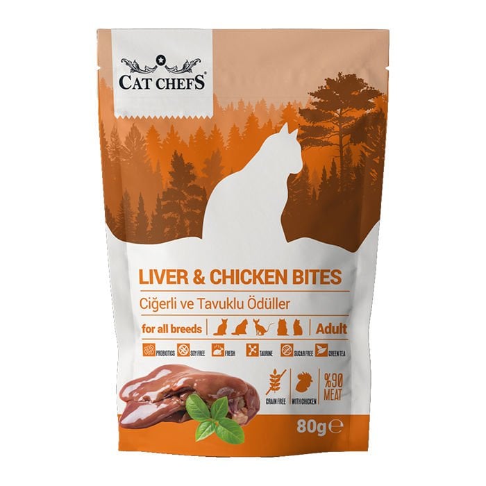 CAT CHEFS LİVER CHİCKEN 80 GR (CİGERLİ TAVUKLU)