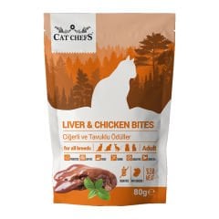 CAT CHEFS LİVER CHİCKEN 80 GR (CİGERLİ TAVUKLU)