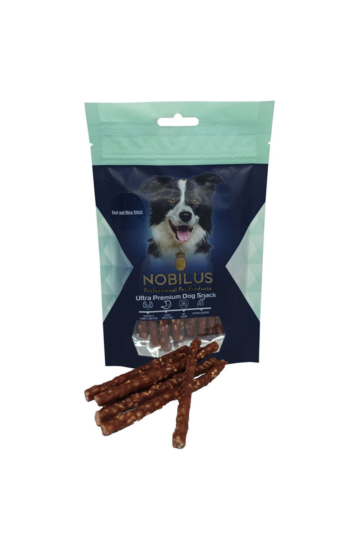 Nobilus Sığır Eti ve Pirinç Çubuğu Köpek Ödül Maması 80g