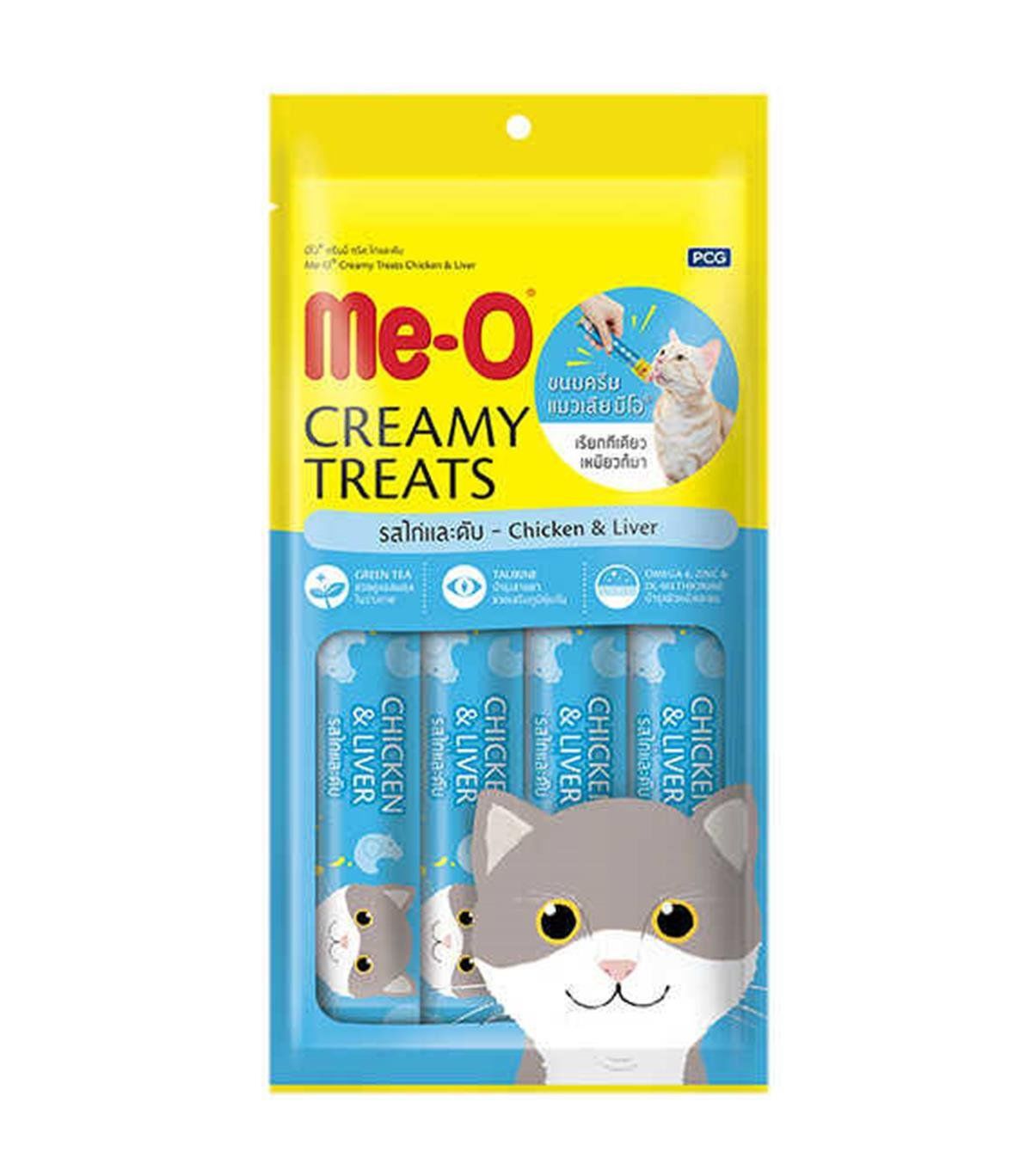 MEO-CREAMY TAVUK/CİĞER KEDİ ÖDÜLÜ 4*15 GR (1)