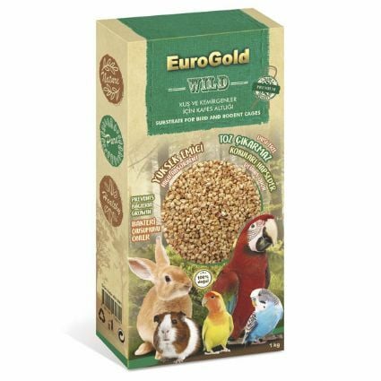 EUROGOLD KUŞ KEMİRGEN KAFES ALTLIĞI 1KG