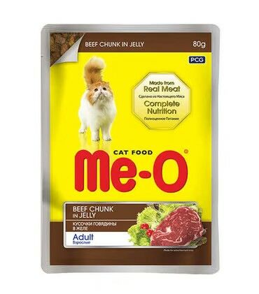 MEO-POUCH DANA ETLİ KEDİ 80 GR 12'Lİ