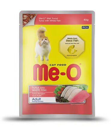 MEO-POUCH TON BALIKLI/ALABALIKLI KEDİ 80 GR 12'Lİ