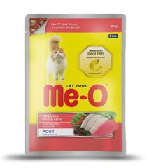 MEO-POUCH TON BALIKLI/ALABALIKLI KEDİ 80 GR 12'Lİ