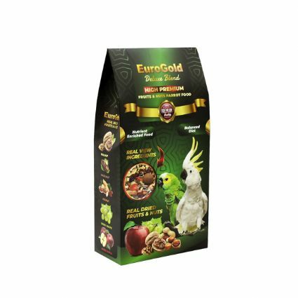EUROGOLD DELUXE PAPAĞAN FRUİTS & NUTS 650 GR 6'LI