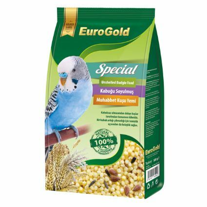 EUROGOLD SPECİEL KABUKSUZ MUHABBET KUŞU YEMİ 500GR 12'Lİ