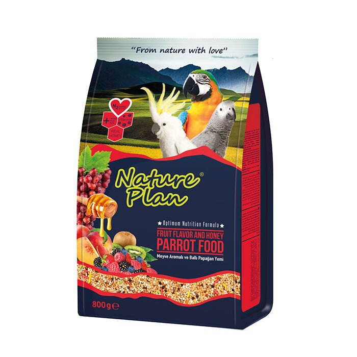 NATURE PLAN PAPAĞAN YEMİ 800 GR 12'Lİ