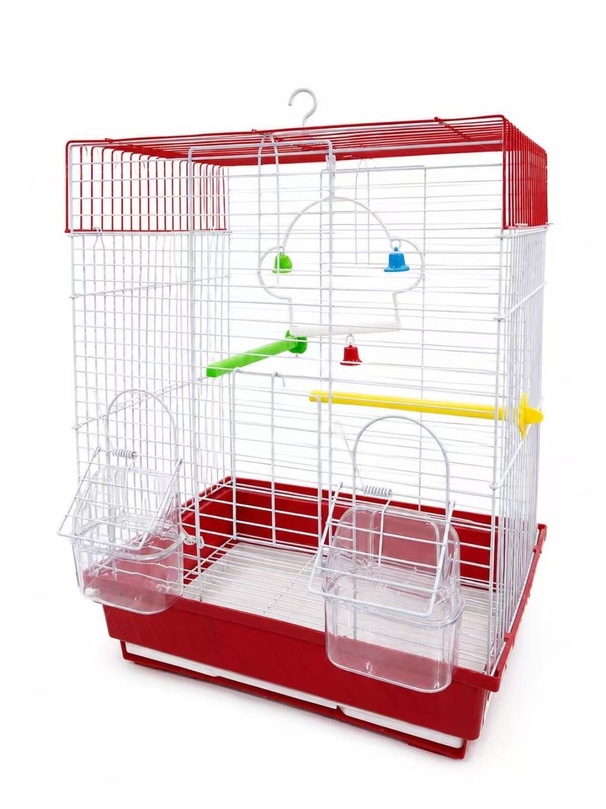 A-2108 KUŞ KAFESİ İKİ KAPILI DÜZ ÇATI 10'LU