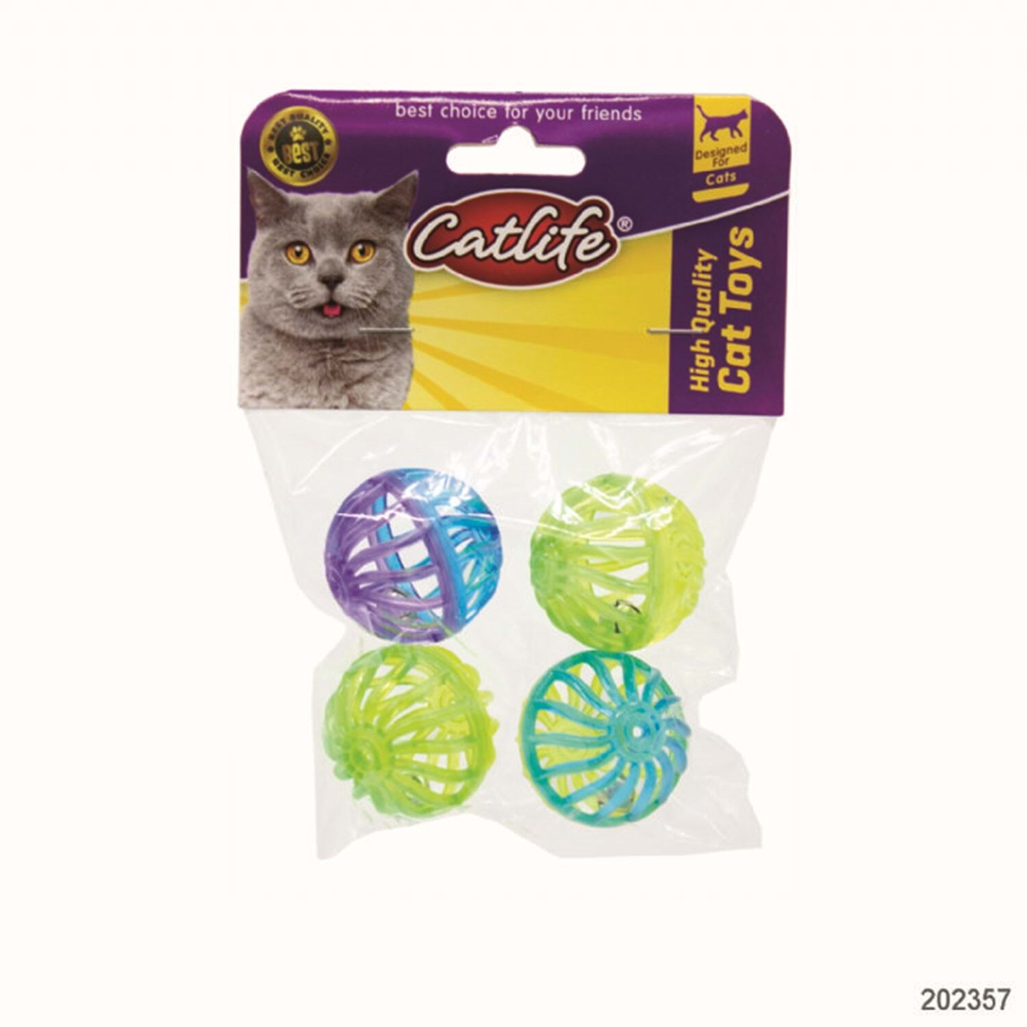 CATLİFE ZİLLİ KEDİ OYUNCAK 4 LÜ