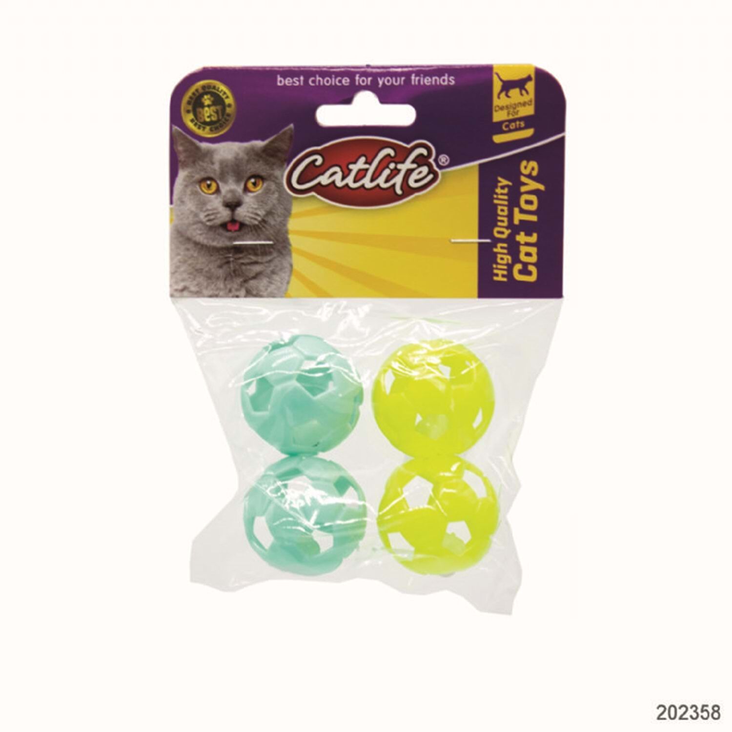 CATLİFE ZİLLİ KEDİ OYUNCAK 4'LÜ