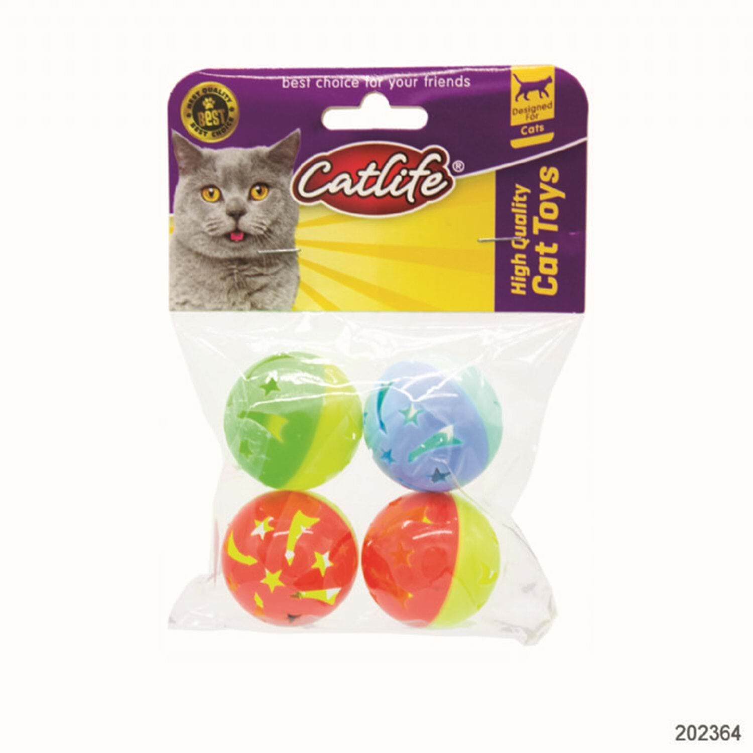 CATLİFE ZİLLİ KEDİ OYUNCAK 4'LÜ