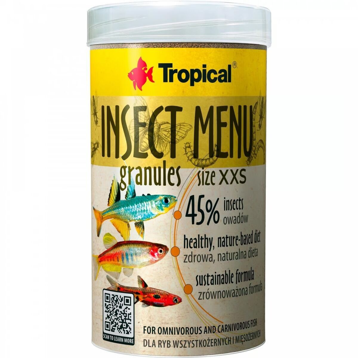 TROPICAL - INSECT MENU GRAN. XXS 100 ML 64 GR