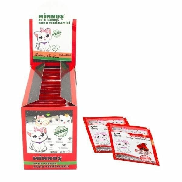 MİNNOŞ KUM KOKU GİDERİCİ AKTİF KARBON 25 GR 20'Lİ