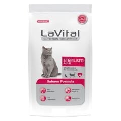 LAVİTAL SOMONLU STERİLİSED YETİŞKİN KEDİ MAMASI 1 KG