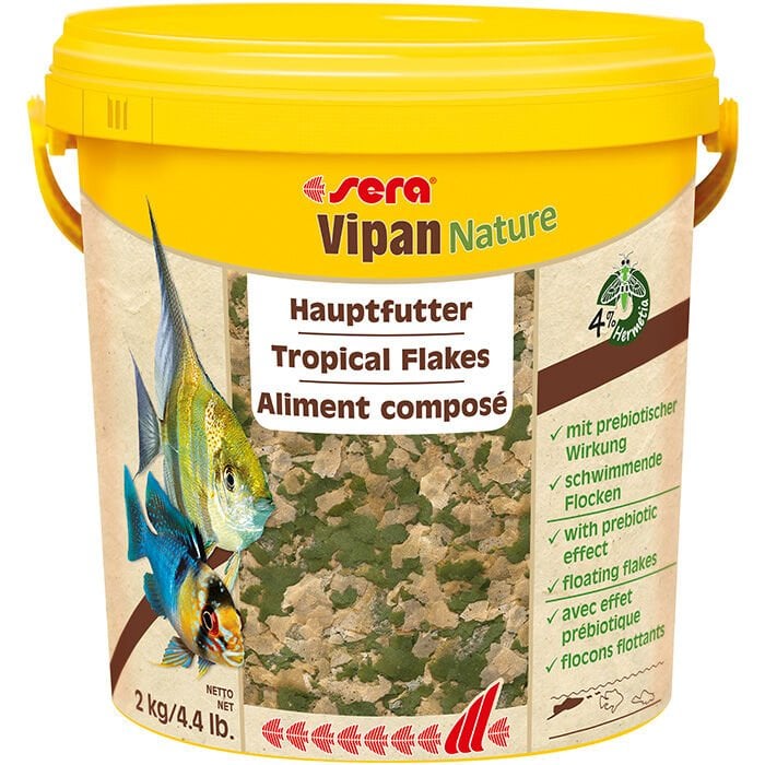 Sera Vipan Large Flakes Nature 10 Lt (2 Kg)(5378)