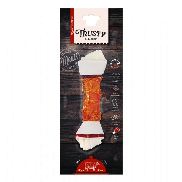 M-PETS TRUSTY EXTRA BEEF DÜĞÜMLÜ KEMİK 100GR/20,3CM