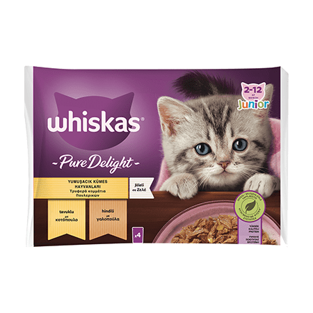 WHİSKAS POUCH YAVRU GÜVEÇ KLASİK 4'LÜ