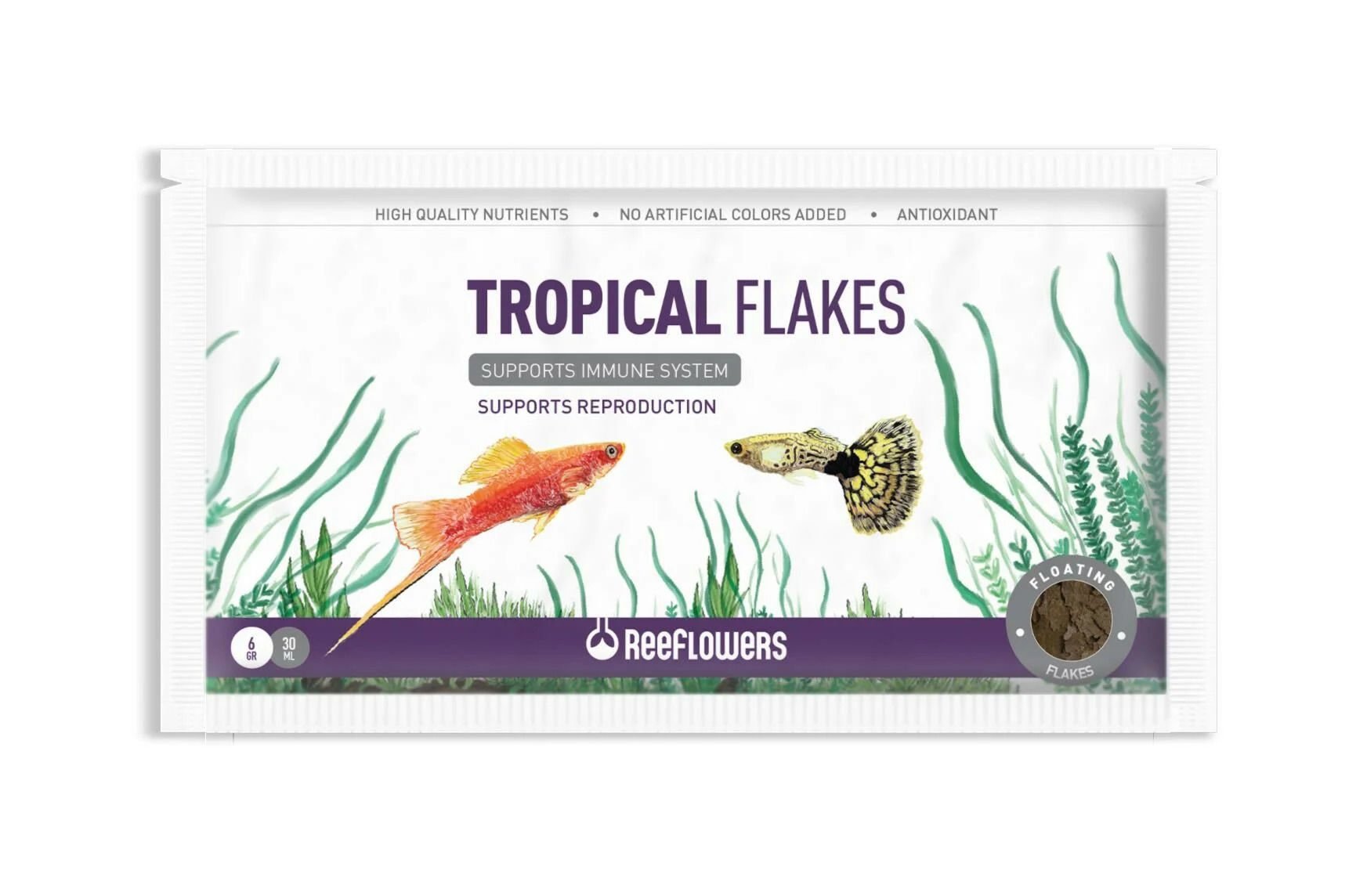 REEFLOWERS TROPİCAL FLAKES 6 GR