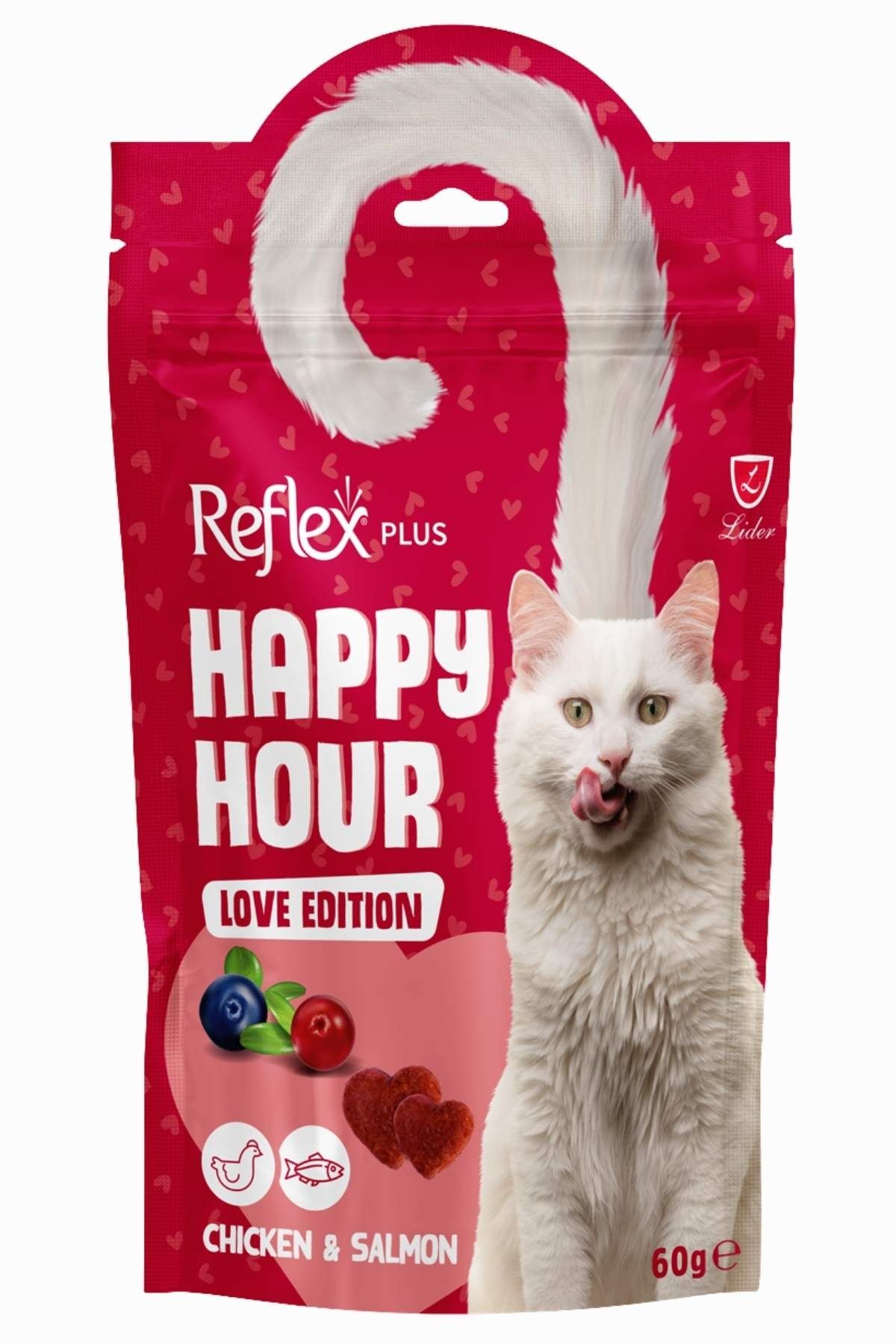 REFLEX PLUS HAPPY HOUR LOVE EDITION KEDİ ÖDÜL MAMASI 60 G
