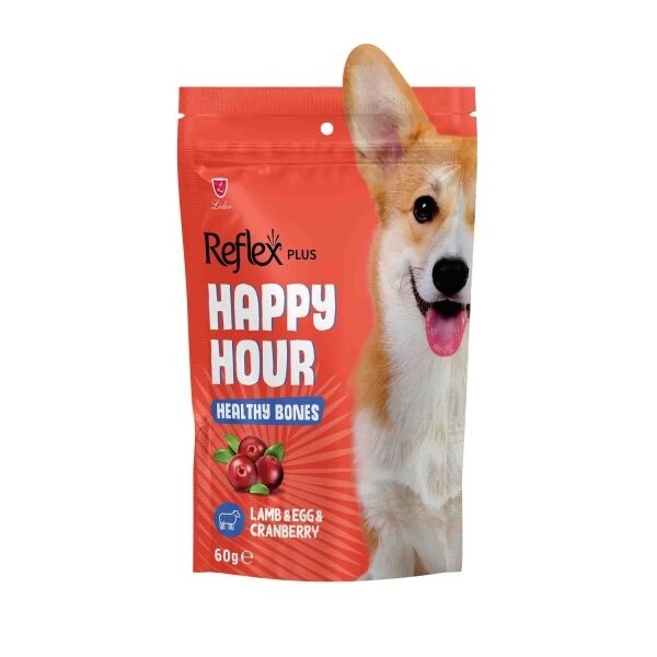 REFLEX HAPPY HOUR SAĞLIKLI KEMİKLER İÇİN DESTEKLEYİCİ KÖPEK ÖDÜL 60 G