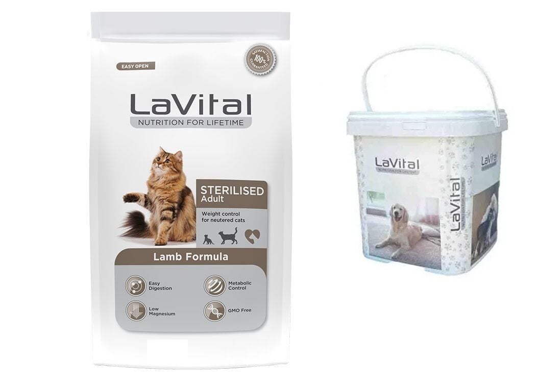 LAVİTAL KUZU ETLİ STERİLİSED YETİŞKİN KEDİ MAMASI 1 KG