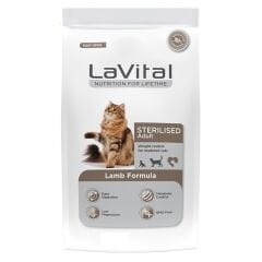 LAVİTAL KUZU ETLİ STERİLİSED YETİŞKİN KEDİ MAMASI 1 KG
