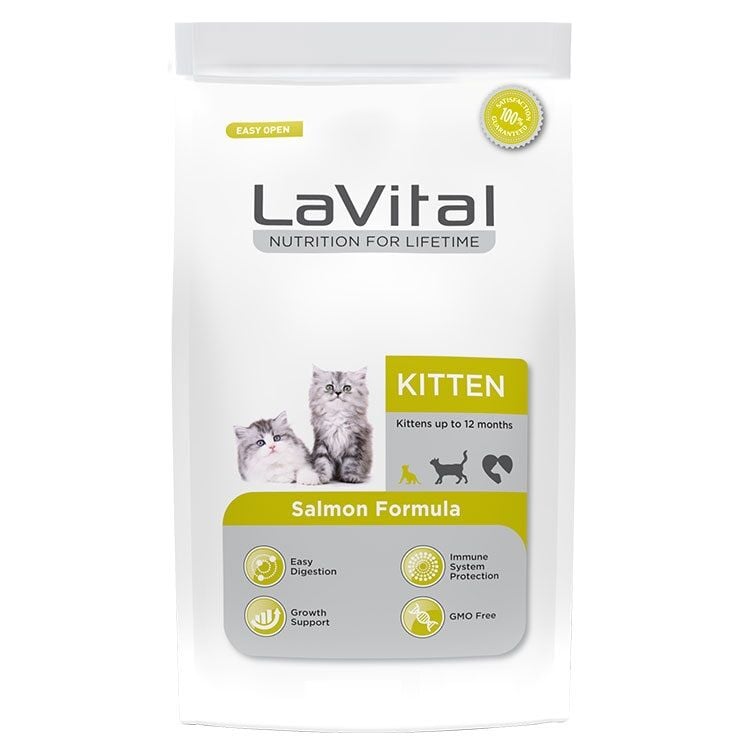 LAVİTAL SOMONLU YAVRU KEDİ MAMASI 1 KG