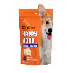 REFLEX HAPPY HOUR SAĞLIKLI VE PARLAK TÜYLER İÇİN DESTEKLEYİCİ KÖPEK ÖDÜL MAMASI 60G