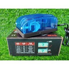 Jingye Çift Çıkışlı Akvaryum Hava Motoru Mavi 5W, 2x4L/Min